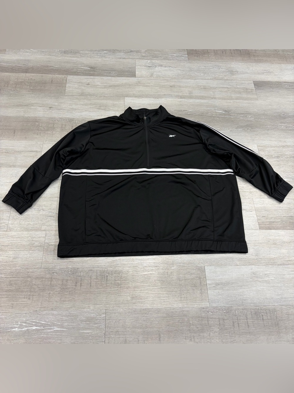 Reebok Black Quarter-Zip Track Top